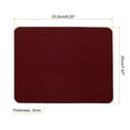 thumbnail image 2 of Uxcell 9"x8" Mouse Pad, Felt Dual Side Soft Desk Pad Writing Mat for Office Home, Red, 2 of 5