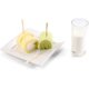 thumbnail image 4 of 100 tenedores de fruta desechables de bambú biodegradables para fiestas, banquetes, buffets, catering y vida diaria, 4 of 5