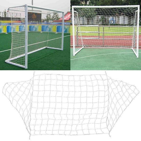 Topbathy Easy to Assemble White Polypropylene Football Net for Soccer Training and Practice