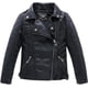 thumbnail image 1 of Chaqueta de piel sintética para niño y niña, abrigo de piel sintética para moteros, 1 of 3