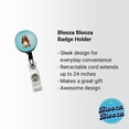 thumbnail image 2 of Basset Hound Dog Sitting Retractable Reel ID Badge Key Card Name Tag Holder with Clip, 2 of 7