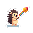 thumbnail image 4 of cartoon Hedgehog Theme Stickers, Waterproof Hedgehog Theme Sticker for Water Bottle Laptop Phone Cases Planner Skateboard Luggage Helmet Party Favor Decor, Ideal for Adults Teens Teacher Rewards, 4 of 9