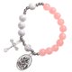 thumbnail image 3 of Pulsera de cruz de cristal, pulsera de cuentas, pulsera de rosario, joyería para mujer, 3 of 6