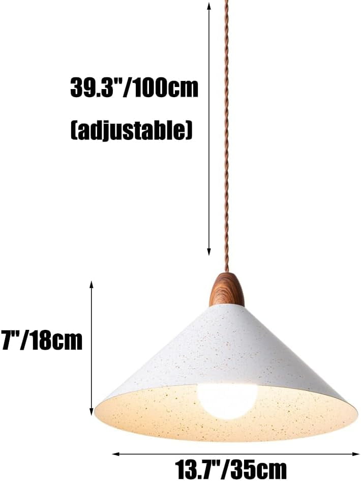 Simple White Metal Pendant Lighting for Kitchen Island, Minimalism Farmhouse Pendant Light Fixture for Dining Room, Rustic Iron Pendant Light, Pendant Lighting for Closet Bedroom Kitchen Sink