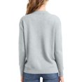 thumbnail image 5 of Wutalume Women's Solid Color Long Sleeve Mid Length Cardigan Top Jacket, Lightweight Open Front Layer, Versatile Cover Up for Indoor and Outdoor,Gray XL, 5 of 7