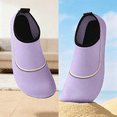 thumbnail image 3 of Water Shoes for Women Swim Shoes Aqua Socks Barefoot Slip-On Foldable Quick Dry Lightweight Non-Slip Comfortable Pool Beach Yoga Surf Wear,Purple 38(US-6), 3 of 4