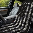 thumbnail image 3 of Xixirimido Car Towel Seat Covers Multifunctional Towel for Gym Outdoor Sport, Picnic, Beach, Pet Travel, Non-Slip Washable Car Seat Protector, American Flag Grey Camo, 3 of 8