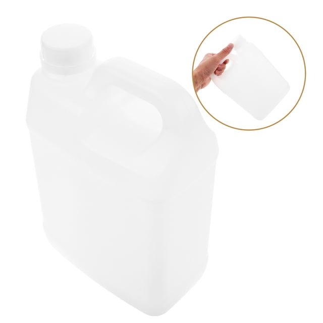 Bouteilles en Plastique Réutilisables avec Couvercles pour Rangement Design Ergonomique Transparent avec Poignée 2L