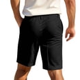 thumbnail image 6 of IhhxPro Men's Casual Shorts with Elastic Waist and Pockets, Business Belted Bermuda Quick Dry Lightweight Cotton Relaxed Fit Summer Travel Golf S-2XL, 6 of 9