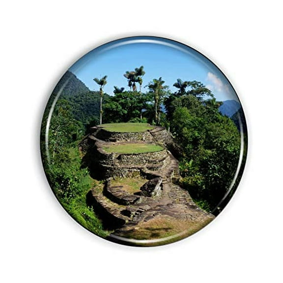 Columbia Lost City Magnet Strong And Flexible Columbia Lost City Refrigerator Magnet 1.1 Inch Epoxy Dome