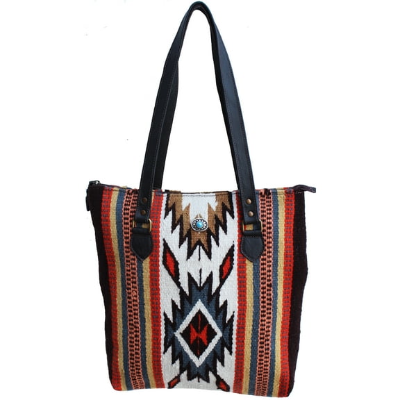 Women's Western Handwoven Wool Rodeo Cowgirl Handbag Shoulder Purse 103AA01