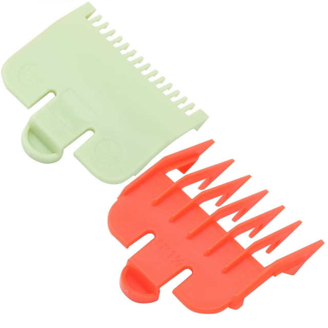 Hair Clipper Guide Combs, Control Length Prevent Scalp Injuries Clipper Guards Cutting Guides For Barber Shop Red/Green,Black
