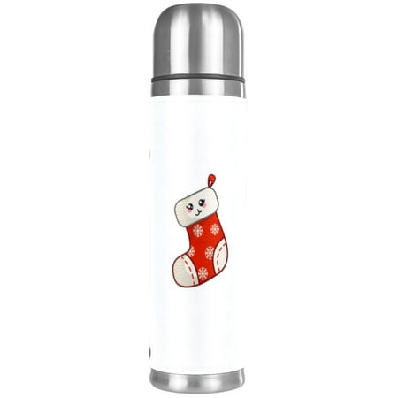 

Red Funny Stoking Pattern Premium Insulated Water Bottle - Water Mug with Food-Grade PP Vacuum Insulated Leak-proof BPA-Free
