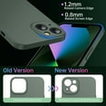 thumbnail image 4 of OriginalFit Slim Case for iPhone 13 6.1'', Ultra Thin Sturdy Protective Phone Case with Full Camera Protection & Anti-Scratch & No Fingerprint Hard Matte Back Cover, Silky-Touch, Green, 4 of 14