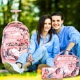 thumbnail image 2 of Mochila enrollable FTJCF, 3 unidades, para niñas y mujeres, con lonchera, 2 of 8