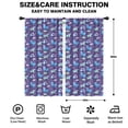 thumbnail image 2 of Blackout Kids Curtains,Purple Cartoon Horse Rainbow Pattern Childrens Insulated Curtains Set Of 2,Bedroom Essentials,Toddler Room Decor 42"x84", 2 of 5