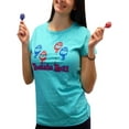 thumbnail image 2 of Tootsie Roll Pop Juniors Short Sleeve T-Shirt Tee Top Candy Color T-Shirts (Size Medium, Aqua), 2 of 2