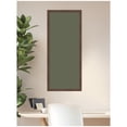 thumbnail image 2 of Kate and Laurel Framed Fabric Pinboard 18 x 42,  Printed Linen Classic Bulletin Board for Use as a Vision Board or Wall Organization, Florence Medium Brown Frame, 2 of 8