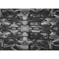 thumbnail image 1 of Ahgly Company Indoor Rectangle Patterned Charcoal Black Area Rugs, 5' x 8', 1 of 6