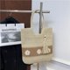 thumbnail image 4 of Bolso Paja Retro Mujeres Daisy Tejido Playa Hombro Femenino (beige), 4 of 9