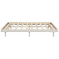 thumbnail image 6 of Miniyam Full Platform Bed , Low Profile Wooden Bed with Slats, No Box Spring Needed, Modern Design for Teen, White, 6 of 7