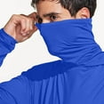 thumbnail image 5 of zfwon Mens Hoodies Long Sleeve Sun Protection Tops with Hooded Thin Quick Dry Outdoor Elastic Running Sports Tops Lightweight Breathable Cooling Hiking Pullover Summer, 5 of 6