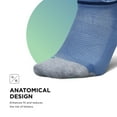 thumbnail image 2 of Feetures Elite Max Cushion No Show Tab Ankle Socks - Sport Sock with Targeted Compression - Bahama Blue, XL (1 Pair), 2 of 7