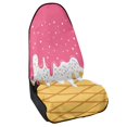 thumbnail image 2 of POLERO Ice Cream Waffle Print Car Towel Seat Cover Premium Terry Cloth Car Seat Cover, Sweat Absorbed Waterproof Car Seat Towel Cover Fit for Vans SUVs Trucks, 2 of 7