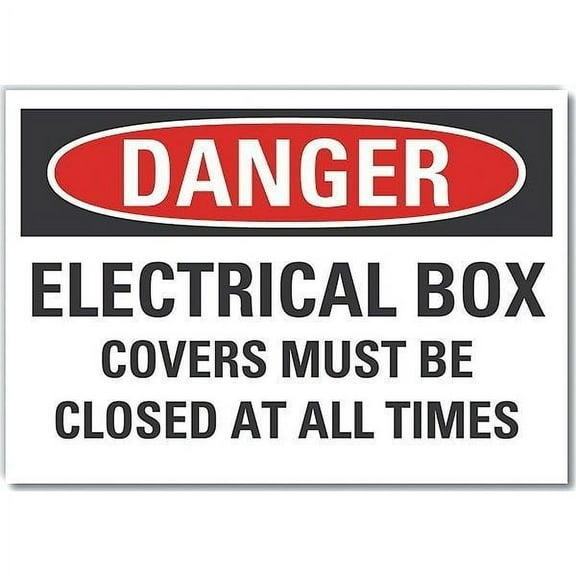 Lyle Decal,Danger Electrical Box,5 x 3.5" LCU4-0642-ND_5X3.5