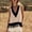 Beige, variant on Vivianyo HD Women's Deep V-Neck Fringe Trim Sleeveless Tank Top, Western Boho Color Block Casual Vest Top, Women's Army Green, Sizes S-2XL