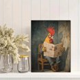 thumbnail image 2 of Rooster Newspaper Canvas Wall Art 15.75x11.81 Inches, 2 of 8