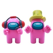 Pink Figure with Cheese Hat