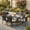 Beige, variant on 7 Piece Patio Dining Set, Outdoor Dining Set for 6, Wicker Rattan Patio Dining Furniture Set with 6 Chairs
