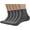 Dark Grey, variant on SERISIMPLE Bamboo Men Breathable Sock Low Quarter Thin Ankle Comfort Cool Soft Socks 5 Pairs (Dark Grey, Large)