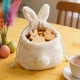 thumbnail image 5 of Bolsa De Almacenamiento De Peluche Bolsa de almacenamiento con cordón y orejas de conejo blanco para dulces de Pascua, ideal para decoraciones navideñas (1 unidad) JASKFLY, 5 of 8