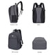 thumbnail image 4 of Travel Laptop Backpack Business AntiTheft Slim Laptop Backpack With USB Charging Port College Laptop Bag Gift 15.6inLaptop Gray, 4 of 9