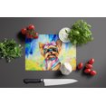 thumbnail image 3 of Yorkshire Terrier Hippie Dawg Glass Cutting Board Large 12 in x 15 in, 3 of 5