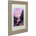 thumbnail image 2 of Trademark Fine Art "Rosy Inlet" Canvas Art by Michael Blanchette Photography White Matte, Birch Frame, 2 of 4