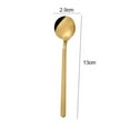 thumbnail image 4 of DRAFIDEEP 6-Piece Golden Stainless Steel Coffee and Tea Stirring Spoons Set with Smooth Non- Handles, 4 of 6