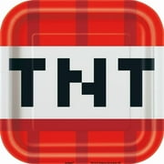 Minecraft Square 7" Dessert Plates, 8ct