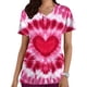 thumbnail image 1 of TaTaai Valentine's Day Print Top, Women's V Neck Short Sleeve Casual Blouse, Pocket Detail Lightweight Shirt for Holiday Season Gift, 1 of 5
