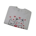 thumbnail image 2 of Women's Happy Valentine's Day Sweatshirt, Cat Dog Lover Sweatshirt, 2 of 5