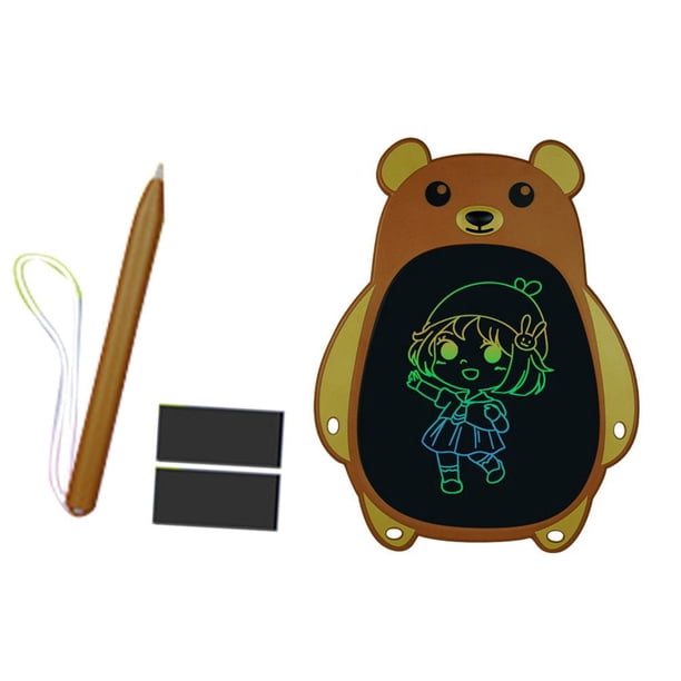 Tableta De Escritura De Oso Lcd Para Niños, Almohadillas De Dibujo Electrónicas Para Niños, Aprendizaje De Escritura Y Garabatos seitruly FN006604-01