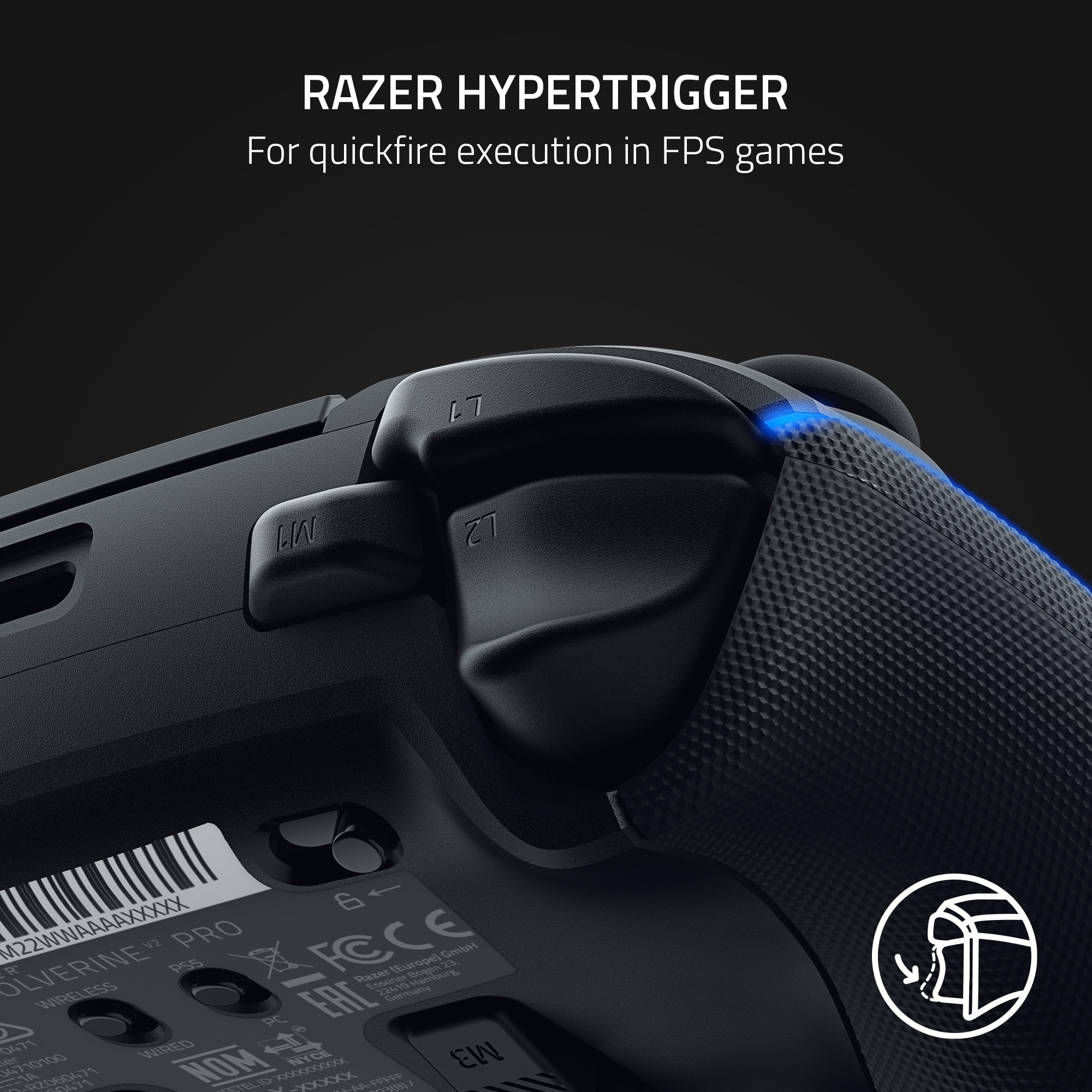 Officially Licensed PlayStation™ Controller - Razer Wolverine V2 Pro