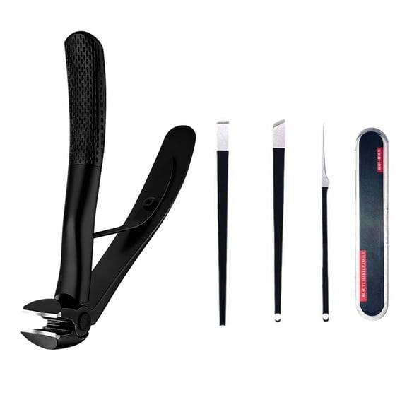 Nail Clipper Set for Ingrown Toenails,Long Handle Heavy Duty Nail Cutter for Adults, Thick Nails & Pedicure Care – Professional Toenail Clippers for Men & Women