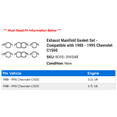 thumbnail image 2 of Exhaust Manifold Gasket Set - Compatible with 1988 - 1995 Chevy C1500 1989 1990 1991 1992 1993 1994, 2 of 2