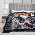 thumbnail image 4 of Jj Star Maybank Throw Blanket Ultra Soft Lightweight Throws Flannel Warm Blanket for Couch Bed All Seasons 80"X60", 4 of 5