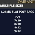 thumbnail image 7 of Multiple Sizes Clear Flat Poly Bags - 8"x12" & 100 Bags 1.25Mil Flat Open Top Plastic Packaging Packing | Flexible and Durable Plastic Bags | Low-Density Polyethylene (LDPE), 7 of 7