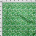 thumbnail image 3 of oneOone Cotton Poplin Green Fabric Texture & Colorful Dots Craft Projects Decor Fabric Printed By The Yard 56 Inch Wide, 3 of 4