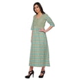 thumbnail image 2 of Moomaya Robes Imprimées à Manches 3/4 pour Femmes Vêtements Indiens Tunique Longue, 2 of 5